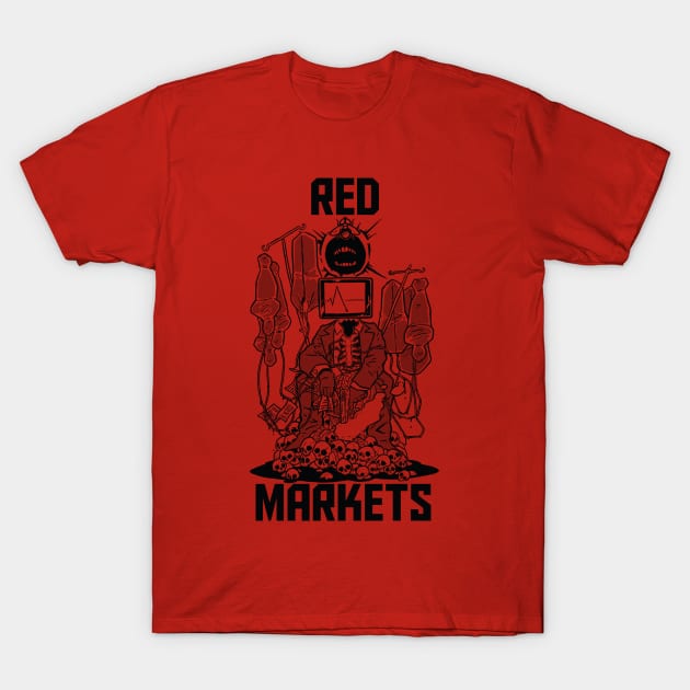 Red Markets (Bloodbag) T-Shirt by hebanongames